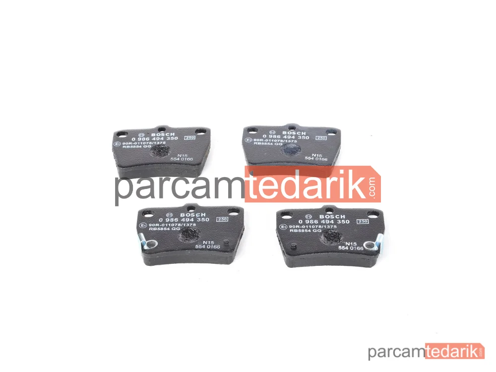 BOSCH 0986494350 | Fren Balatası (Arka) — Toyota Rav 4 II, Chery Tiggo, Toyota Rav 4 I Cabrio