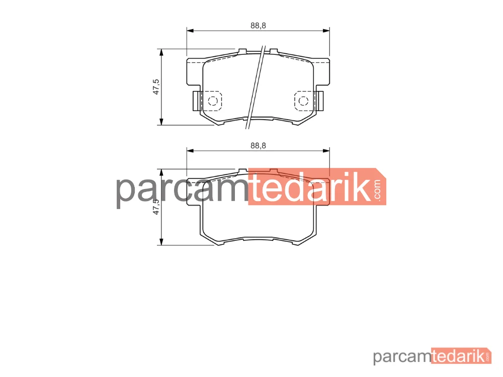 BOSCH 0986494358 | Fren Balatası (Arka) — Honda Accord V, Rover 600 I, Honda Civic VI Fastback