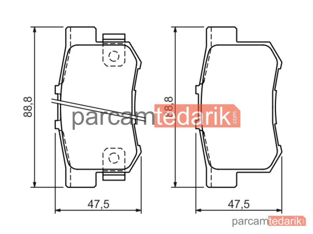 BOSCH 0986494358 | Fren Balatası (Arka) — Honda Accord V, Rover 600 I, Honda Civic VI Fastback