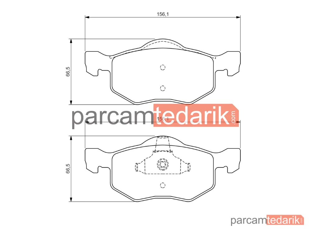 BOSCH 0986494361 | Fren Balatası (Ön) — Ford Maverick, Mazda Tribute