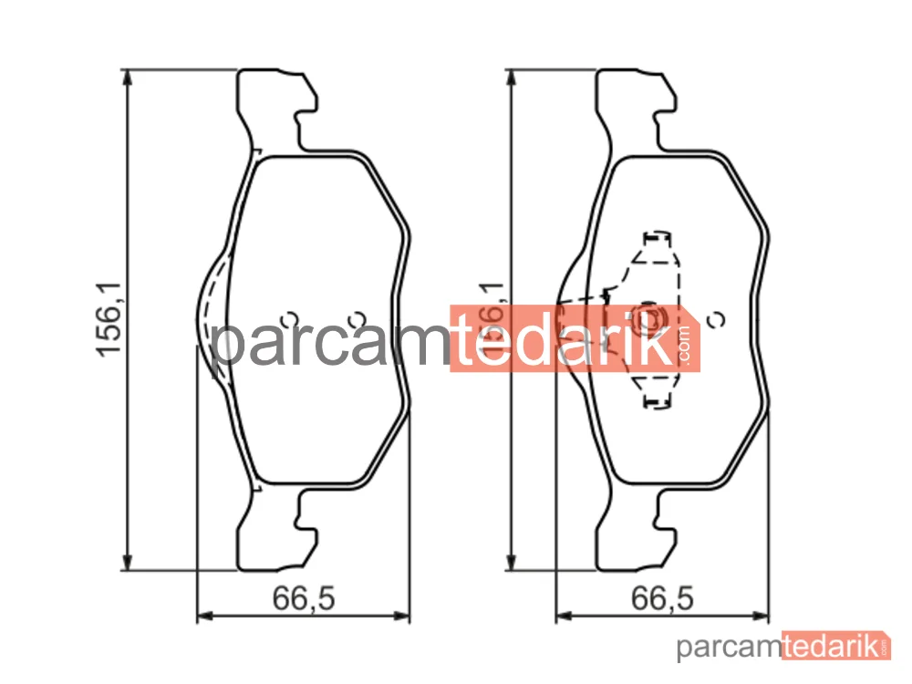 BOSCH 0986494361 | Fren Balatası (Ön) — Ford Maverick, Mazda Tribute