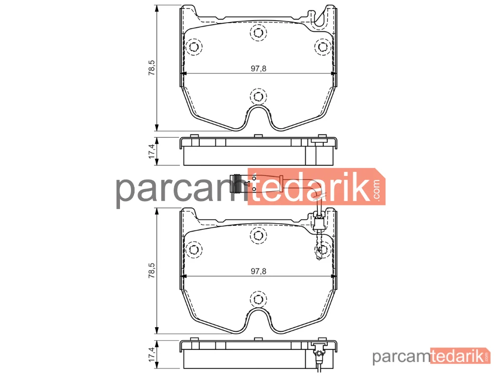 BOSCH 0986494364 | Fren Balatası (Ön) — Mercedes-Benz S-Serisi Coupe, Mercedes-Benz SL
