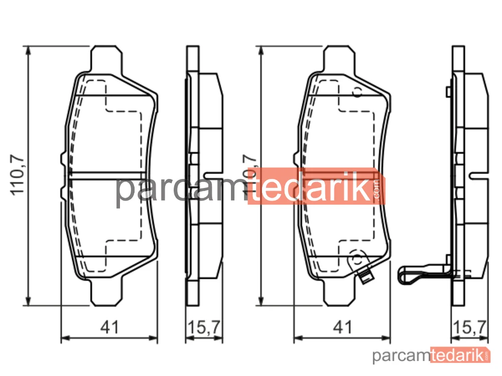 BOSCH 0986494369 | Fren Balatası (Arka) — Nissan Pathfinder III