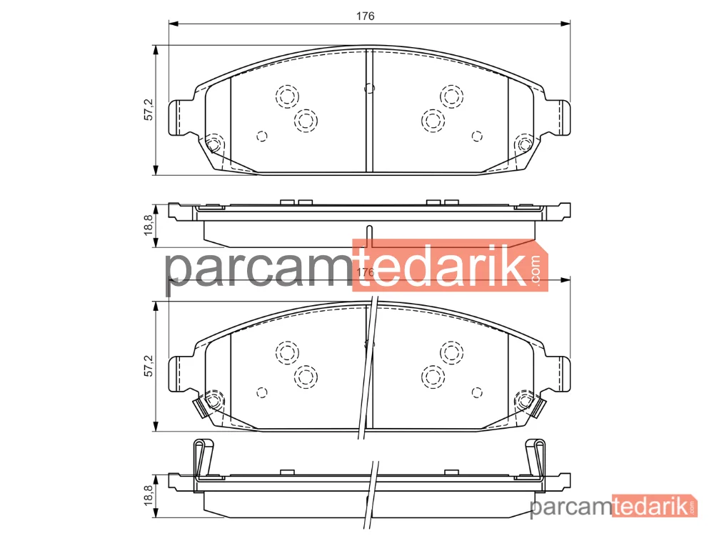 BOSCH 0986494370 | Fren Balatası (Ön) — Jeep Grand Cherokee III, Jeep Commander