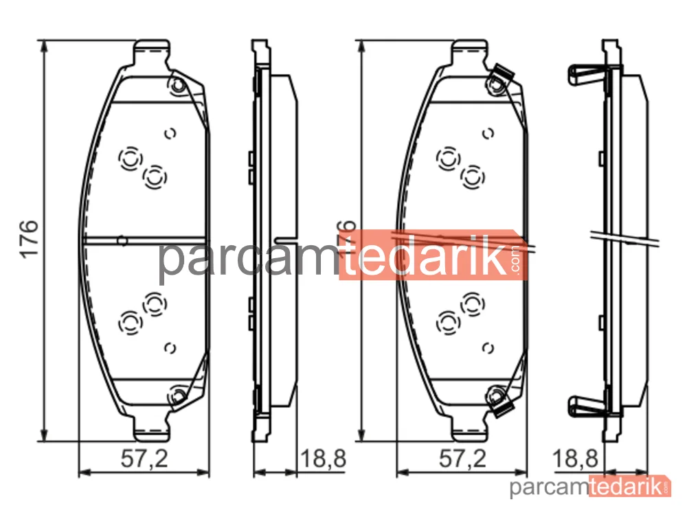 BOSCH 0986494370 | Fren Balatası (Ön) — Jeep Grand Cherokee III, Jeep Commander