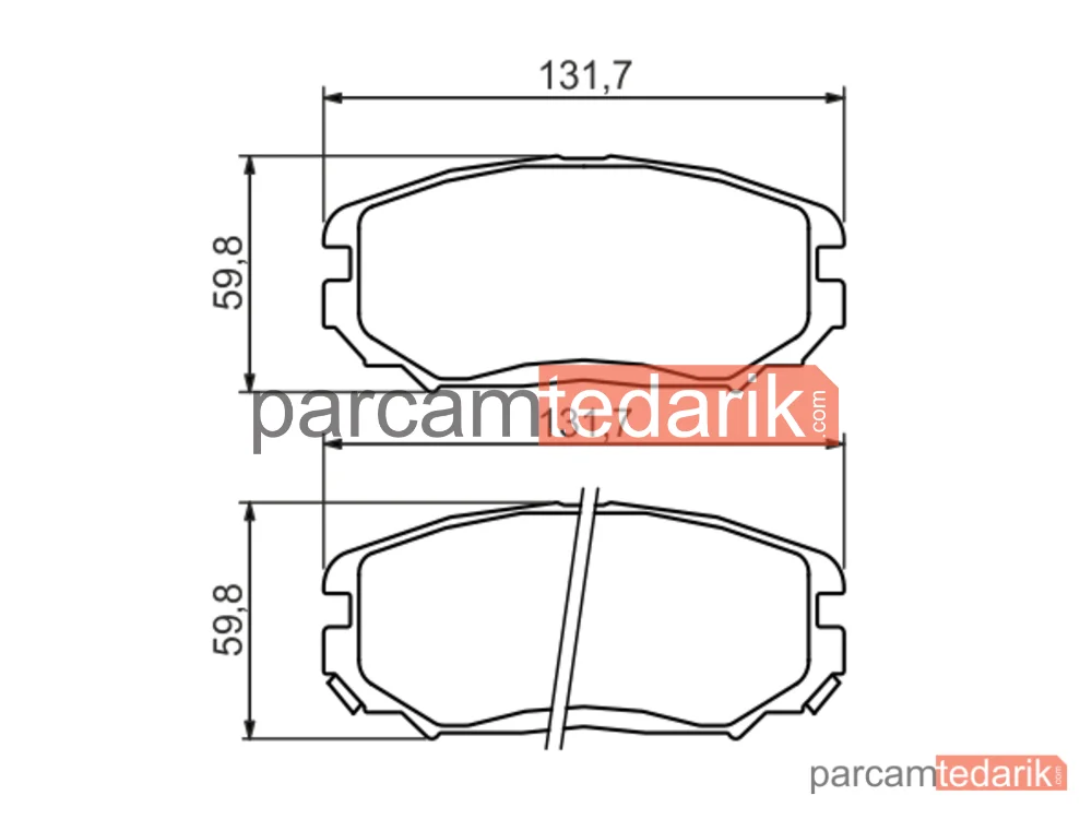 BOSCH 0986494374 | Fren Balatası (Ön) — Hyundai Sonata V, Kia Opirus