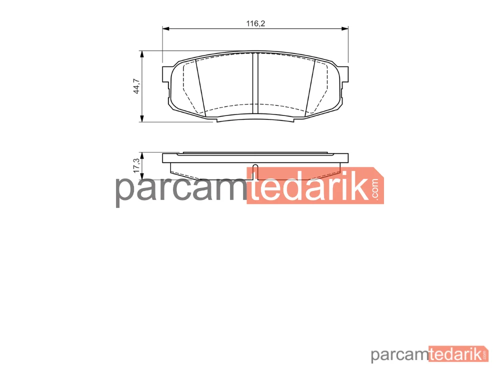 BOSCH 0986494380 | Fren Balatası (Arka) — Toyota Land Cruiser 200, Toyota Tundra Pick-Up