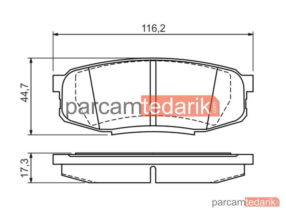 BOSCH 0986494380 | Fren Balatası (Arka) — Toyota Land Cruiser 200, Toyota Tundra Pick-Up