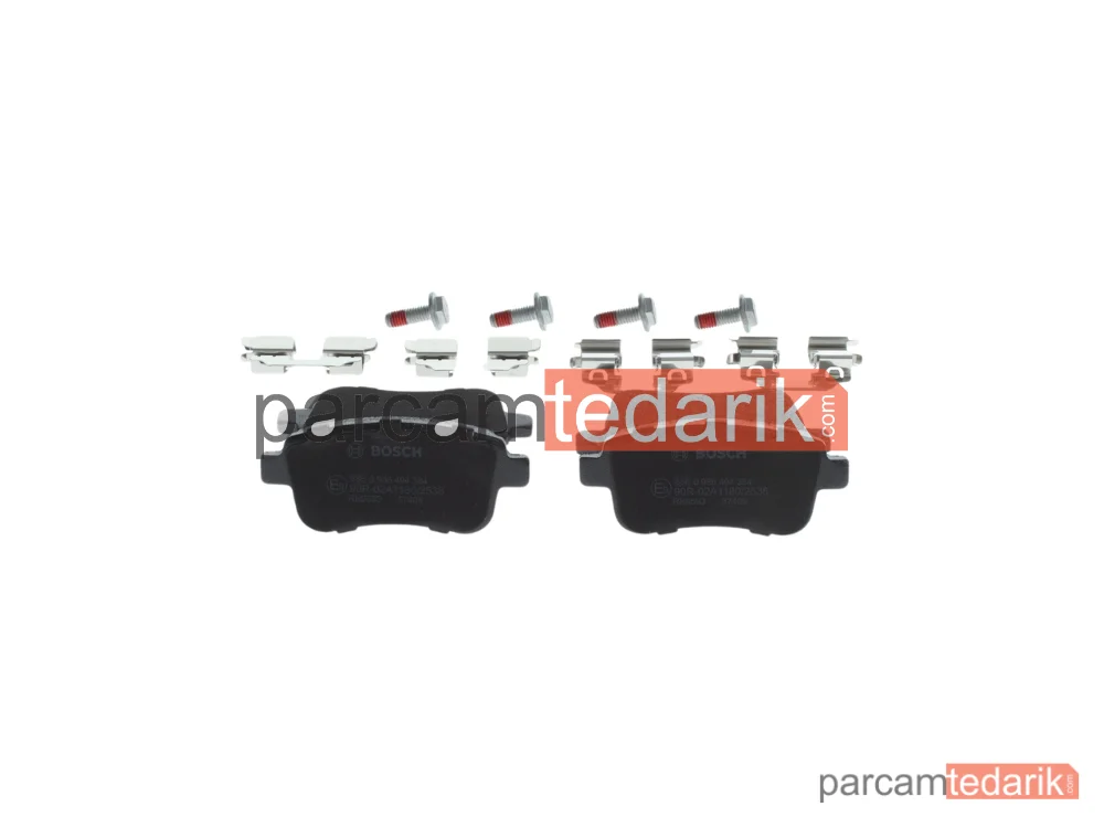 BOSCH 0986494384 | Fren Balatası (Arka) — Renault Megane III, Renault Megane IV, Renault Megane III Coupe