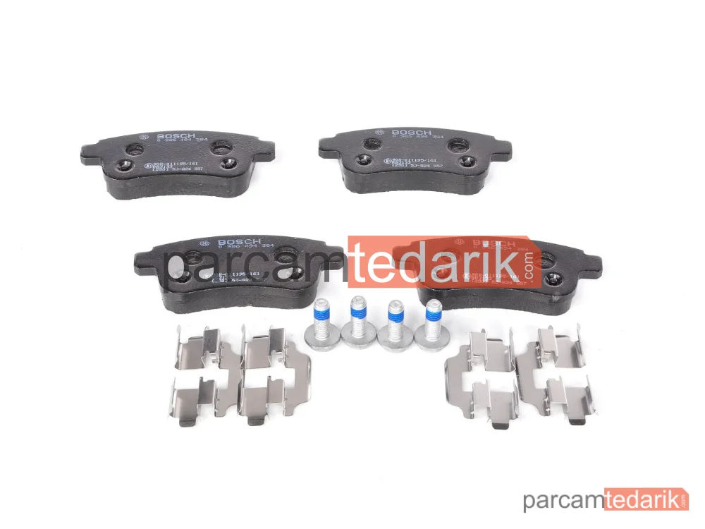 BOSCH 0986494384 | Fren Balatası (Arka) — Renault Megane III, Renault Megane IV, Renault Megane III Coupe