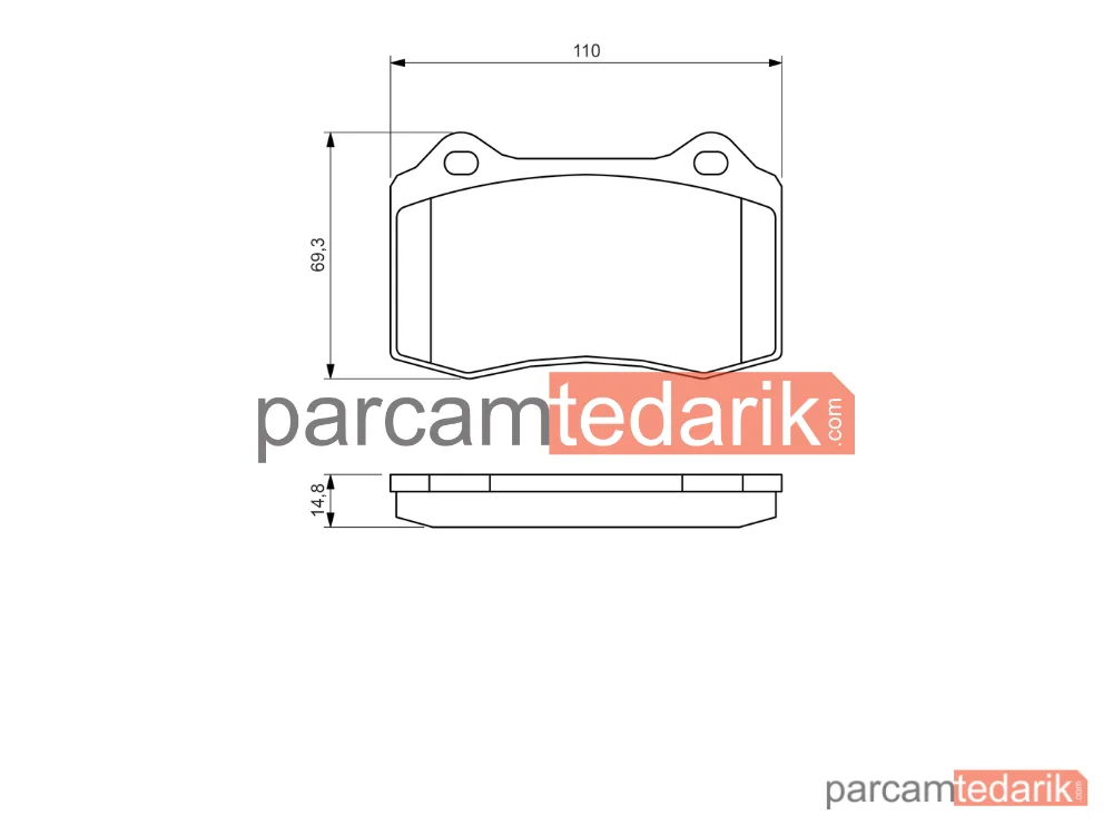 BOSCH 0986494393 | Fren Balatası — Peugeot 208 I, Citroen DS3, Jaguar XK 8 Coupe