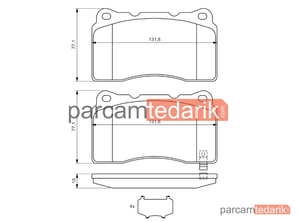 BOSCH 0986494395 | Fren Balatası (Ön) — Mitsubishi Lancer VII, Mitsubishi Lancer VI, Saab 9-5