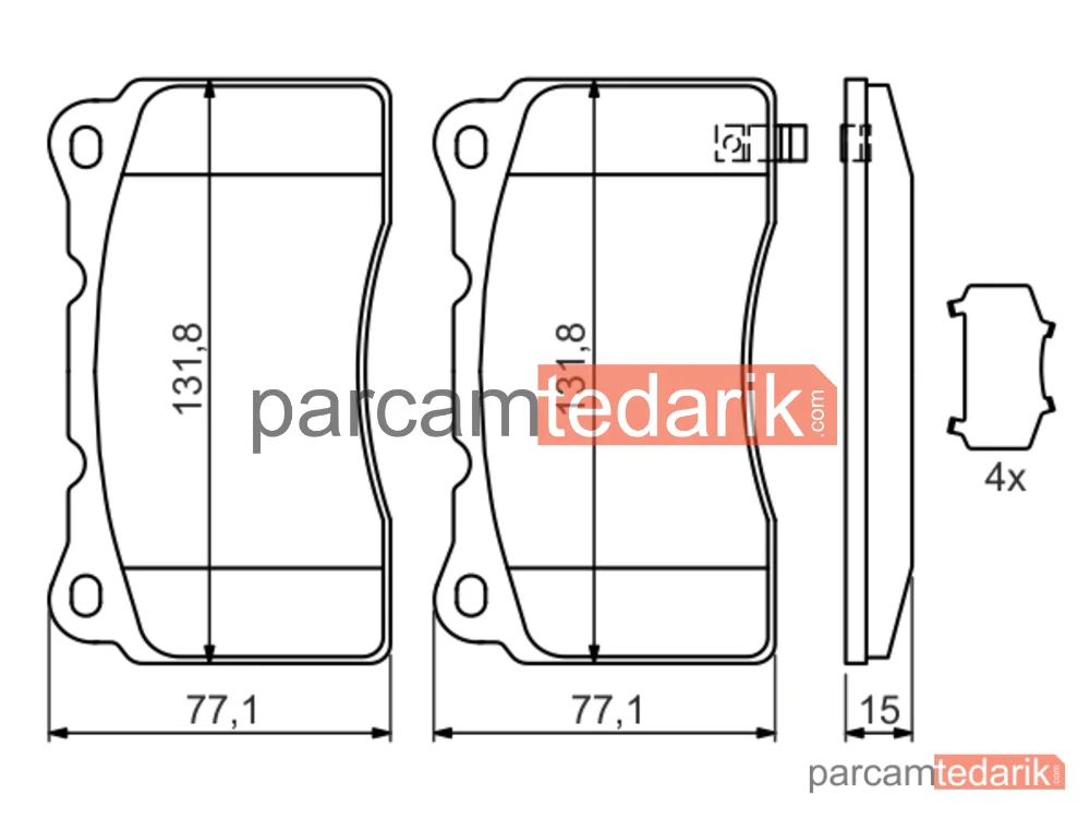 BOSCH 0986494395 | Fren Balatası (Ön) — Mitsubishi Lancer VII, Mitsubishi Lancer VI, Saab 9-5