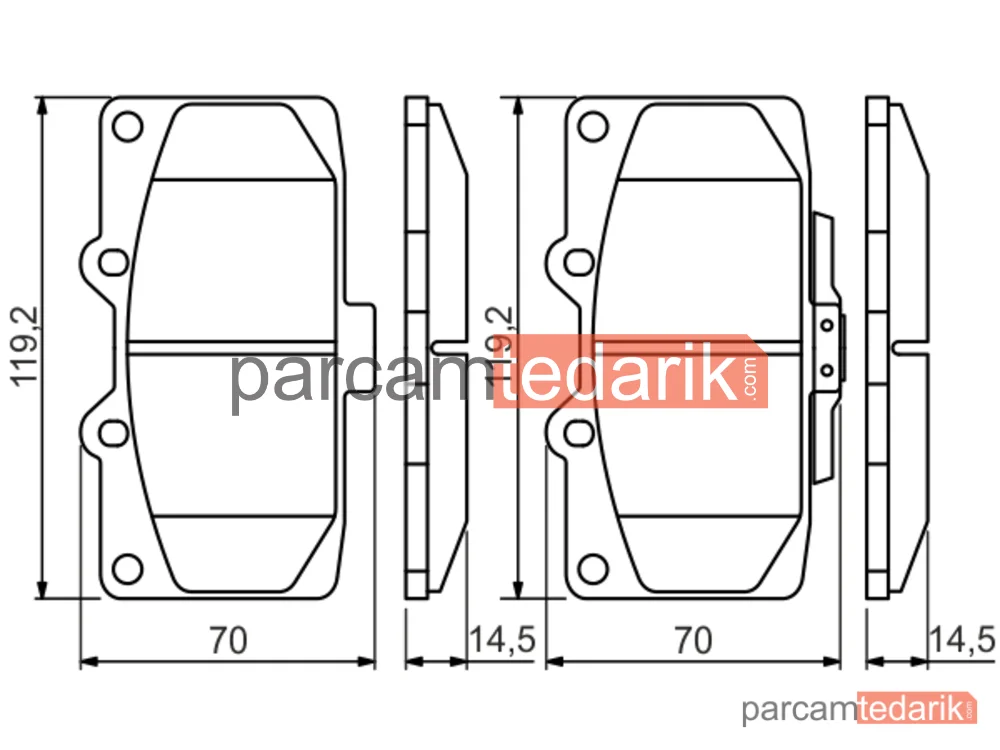BOSCH 0986494398 | Fren Balatası (Ön) — Subaru Impreza