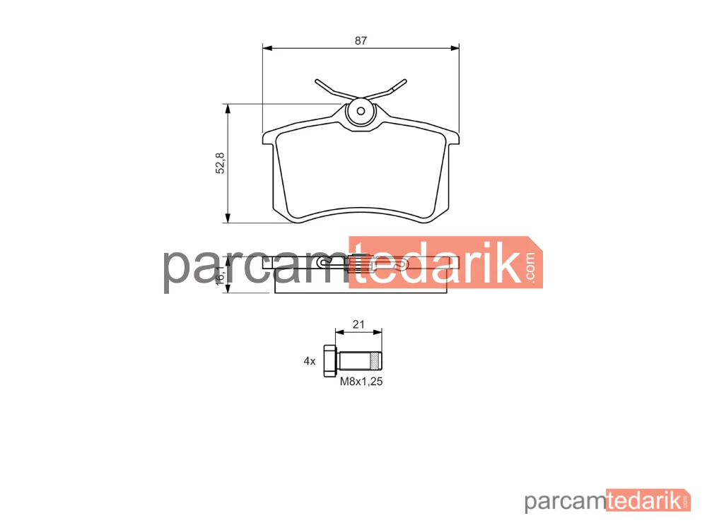 BOSCH 0986494399 | Fren Balatası (Arka) — Seat Leon ST, Peugeot 208 I, Citroen C3 Aircross I