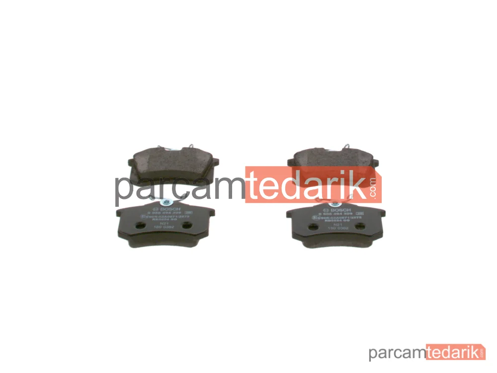 BOSCH 0986494399 | Fren Balatası (Arka) — Seat Leon ST, Peugeot 208 I, Citroen C3 Aircross I
