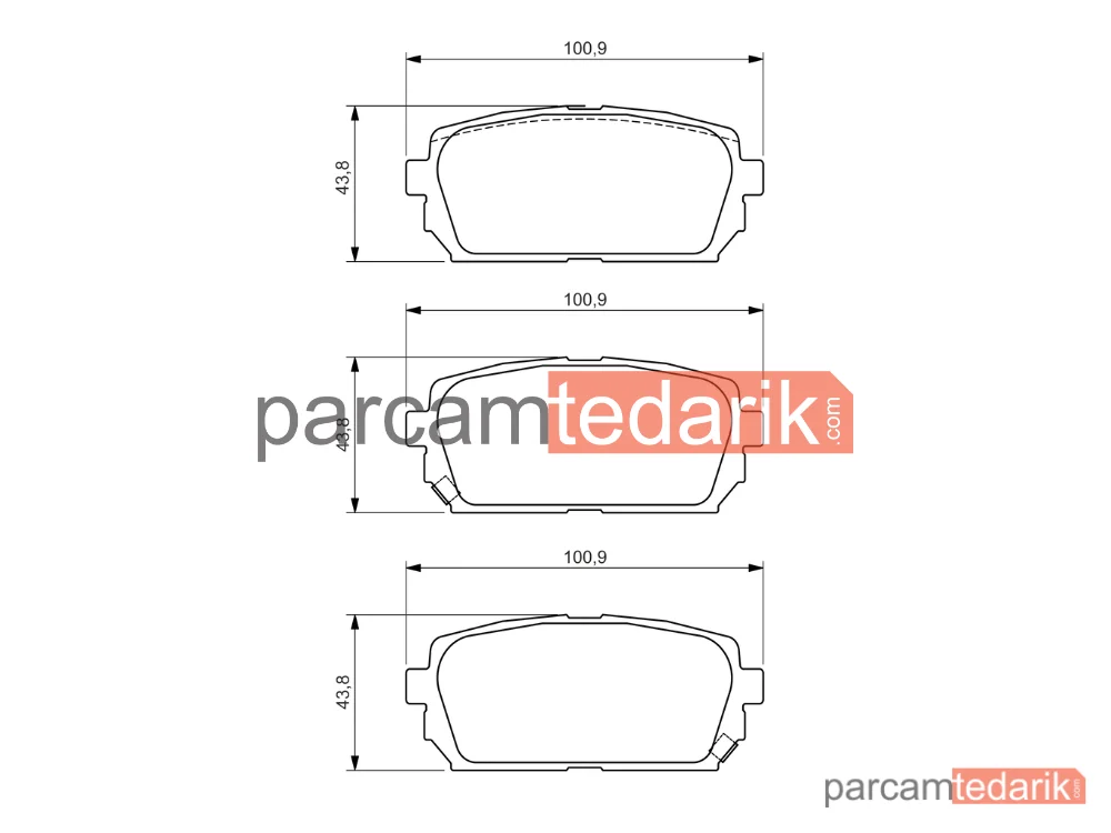 BOSCH 0986494400 | Fren Balatası (Arka) — Kia Carens III Mpv