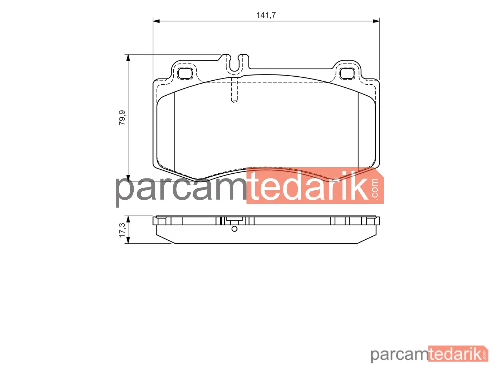 BOSCH 0986494405 | Fren Balatası (Ön) — Mercedes-Benz E-Serisi, Mercedes-Benz Cls Shooting Brake