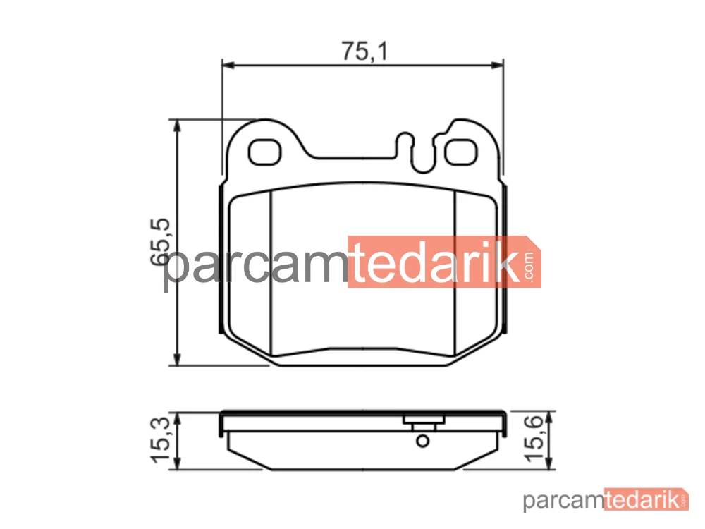 BOSCH 0986494410 | Fren Balatası (Arka) — Mercedes-Benz M-Serisi