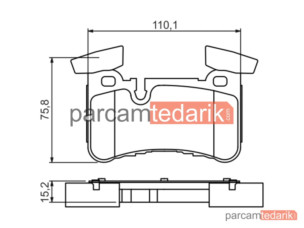 BOSCH 0986494411 | Fren Balatası (Arka) — Mercedes-Benz C-Serisi Coupe, Mercedes-Benz Cls, Mercedes-Benz SL