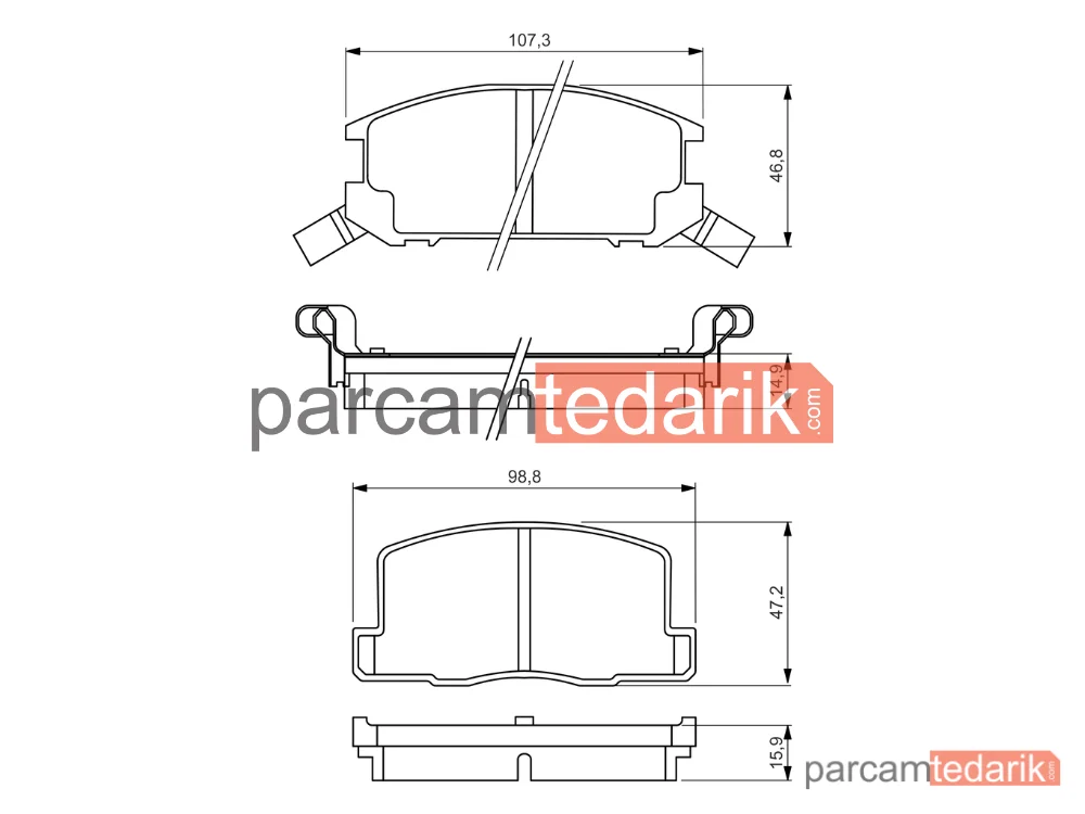 BOSCH 0986494412 | Fren Balatası (Arka) — Toyota MR2 I, Toyota MR2 II, Toyota MR2 III