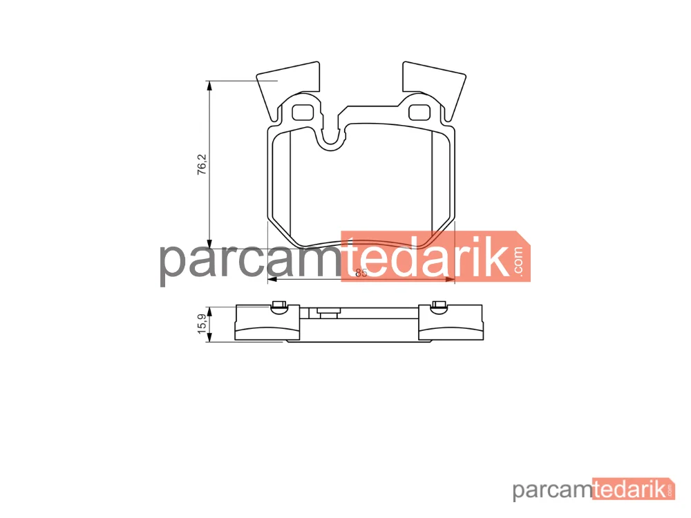 BOSCH 0986494421 | Fren Balatası (Arka) — BMW 3 Cabrio, BMW 3 Touring, BMW 3 Coupe
