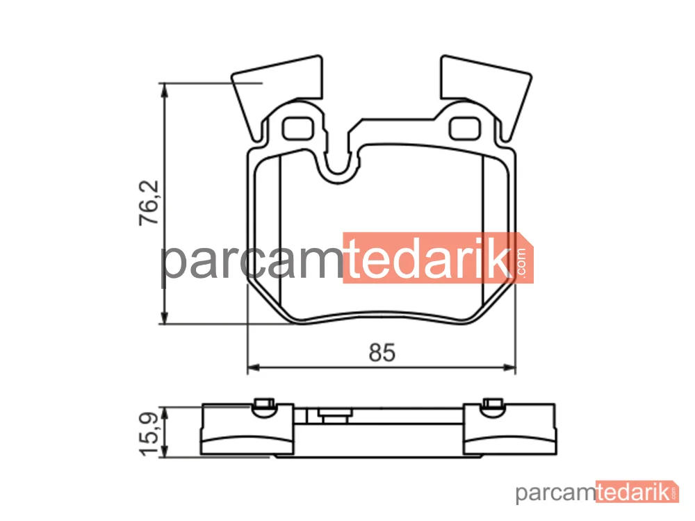 BOSCH 0986494421 | Fren Balatası (Arka) — BMW 3 Cabrio, BMW 3 Touring, BMW 3 Coupe