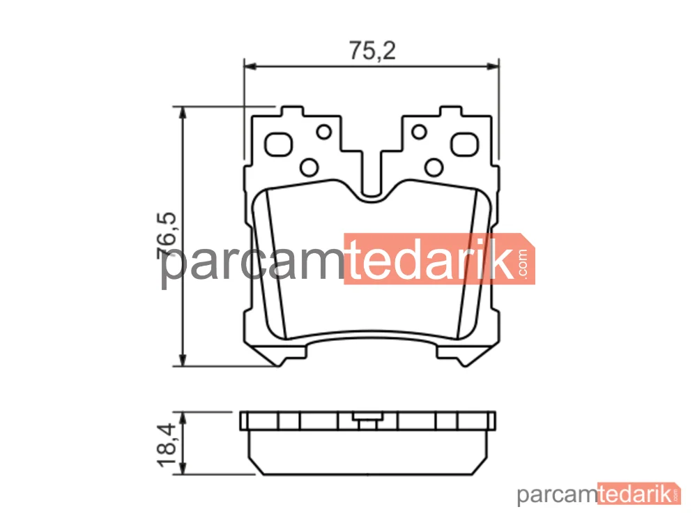BOSCH 0986494424 | Fren Balatası (Arka) — Lexus LS