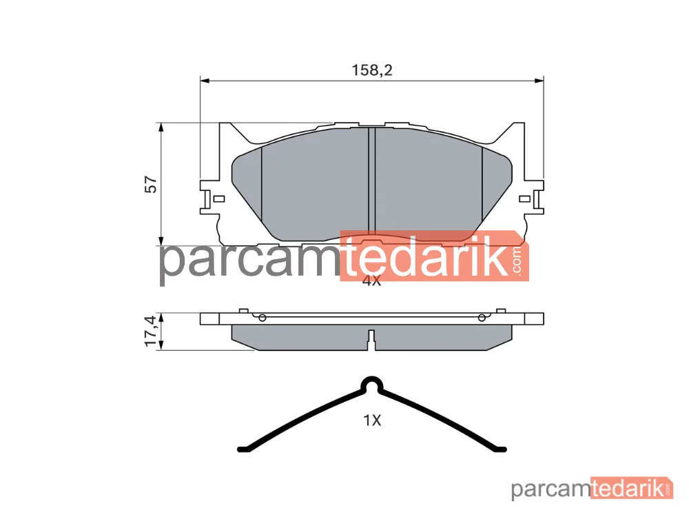 BOSCH 0986494430 | Fren Balatası (Ön) — Toyota Camry, Lexus ES