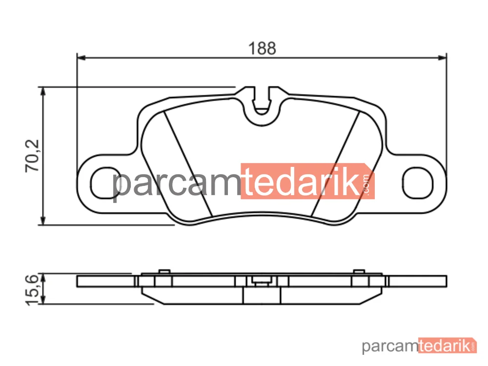 BOSCH 0986494431 | Fren Balatası (Arka) — Porsche Panamera, Porsche Panamera Sport Turismo, Porsche 911