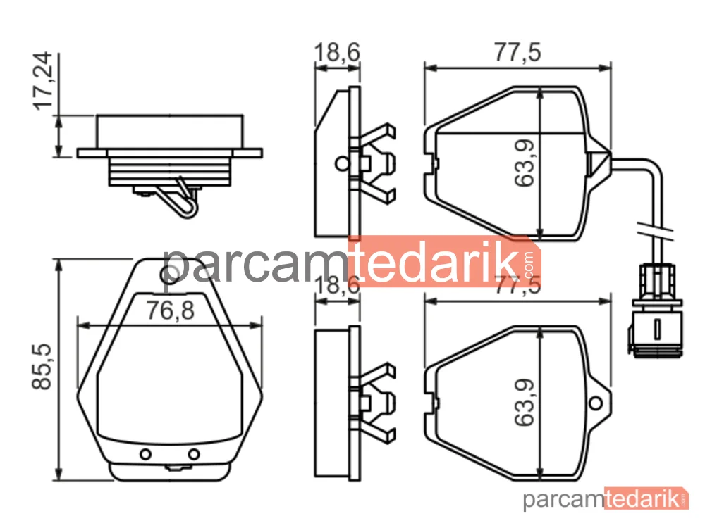BOSCH 0986494436 | Fren Balatası (Ön) — Audi A8 D2
