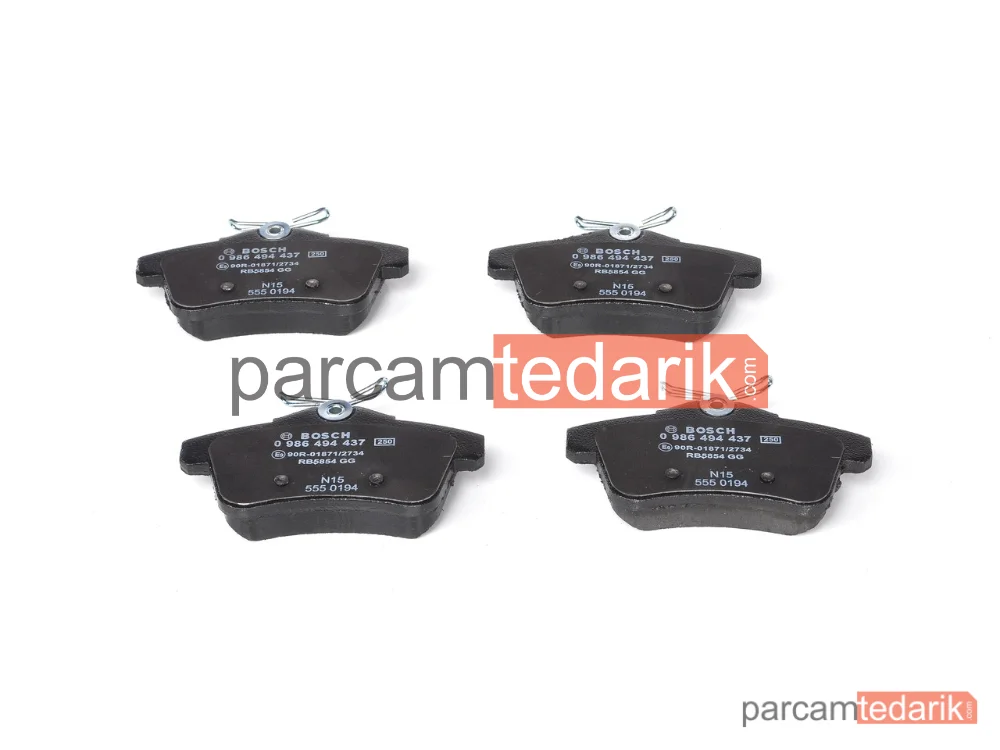 BOSCH 0986494437 | Fren Balatası (Arka) — Citroen C4 II, Citroen DS4, Citroen DS5