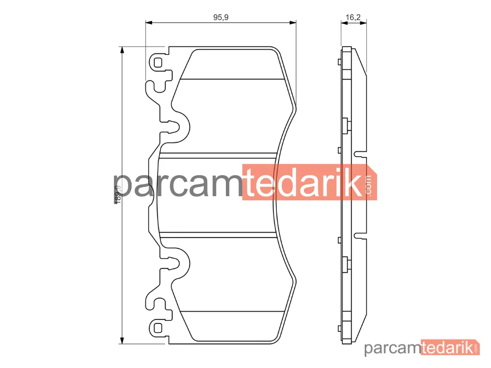 BOSCH 0986494440 | Fren Balatası (Ön) — Land Rover Range Rover IV, Land Rover Defender, Land Rover Discovery V