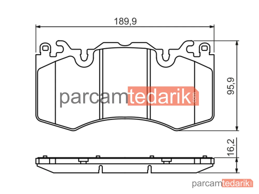 BOSCH 0986494440 | Fren Balatası (Ön) — Land Rover Range Rover IV, Land Rover Defender, Land Rover Discovery V