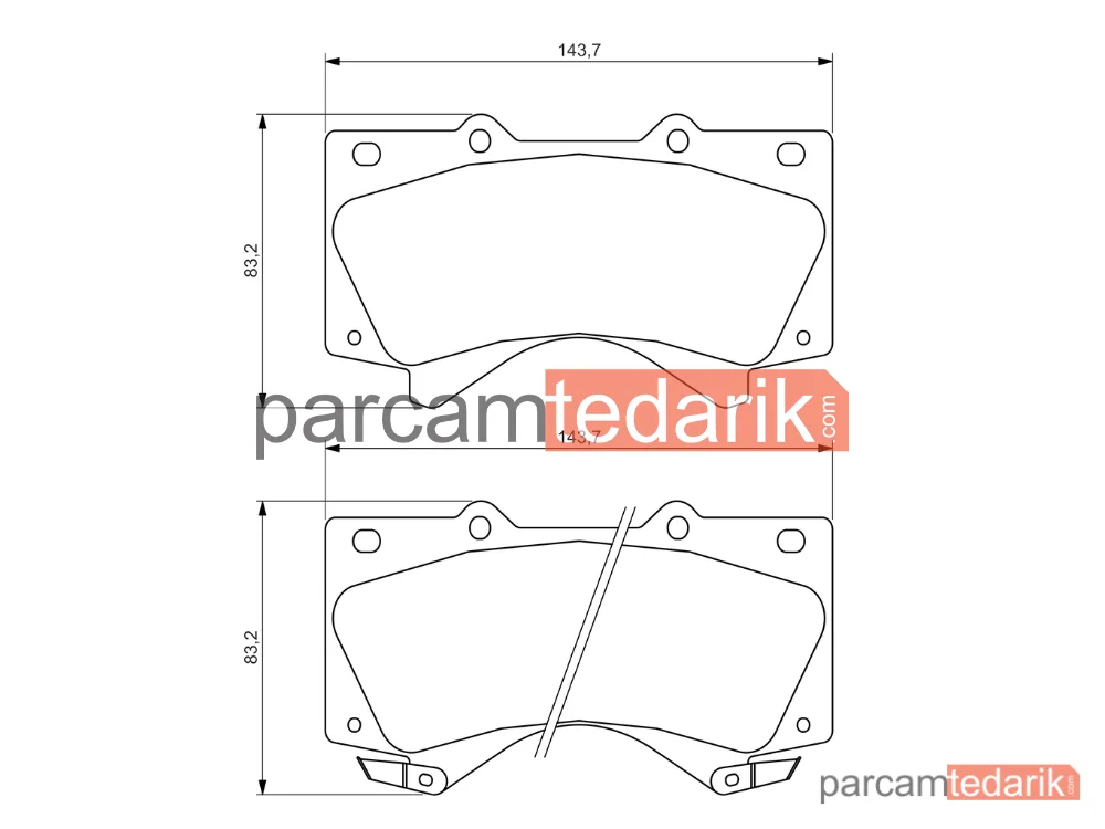 BOSCH 0986494449 | Fren Balatası (Ön) — Toyota Land Cruiser 200, Toyota Land Cruiser Prado, Toyota Tundra Pick-Up