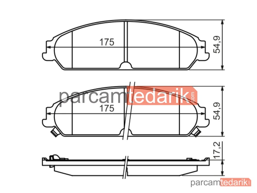 BOSCH 0986494483 | Fren Balatası (Ön) — Chrysler 300C Touring, Dodge Caliber, Chrysler 300C