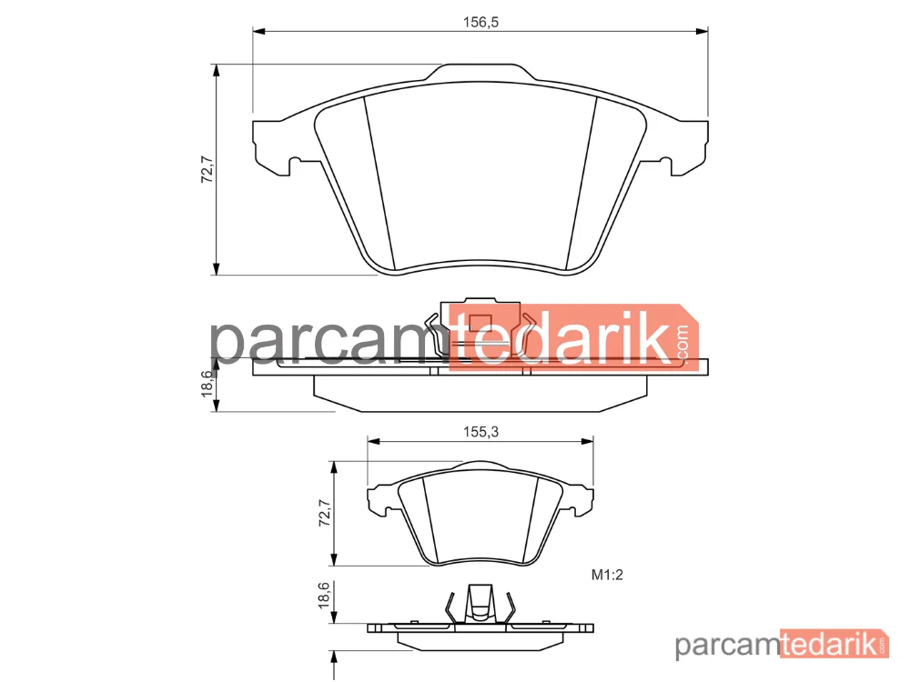 BOSCH 0986494492 | Fren Balatası (Ön) — Volvo V50, Saab 9-3, Volvo S40 II