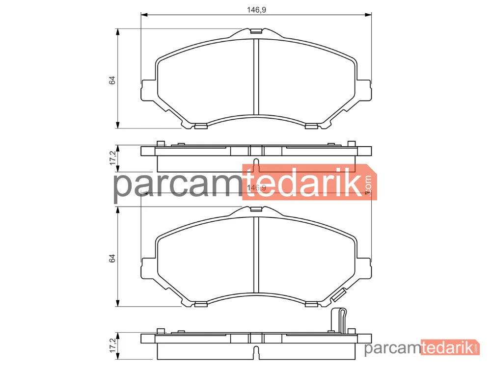BOSCH 0986494493 | Fren Balatası (Ön) — Fiat Freemont, Jeep Wrangler III, Dodge Nitro