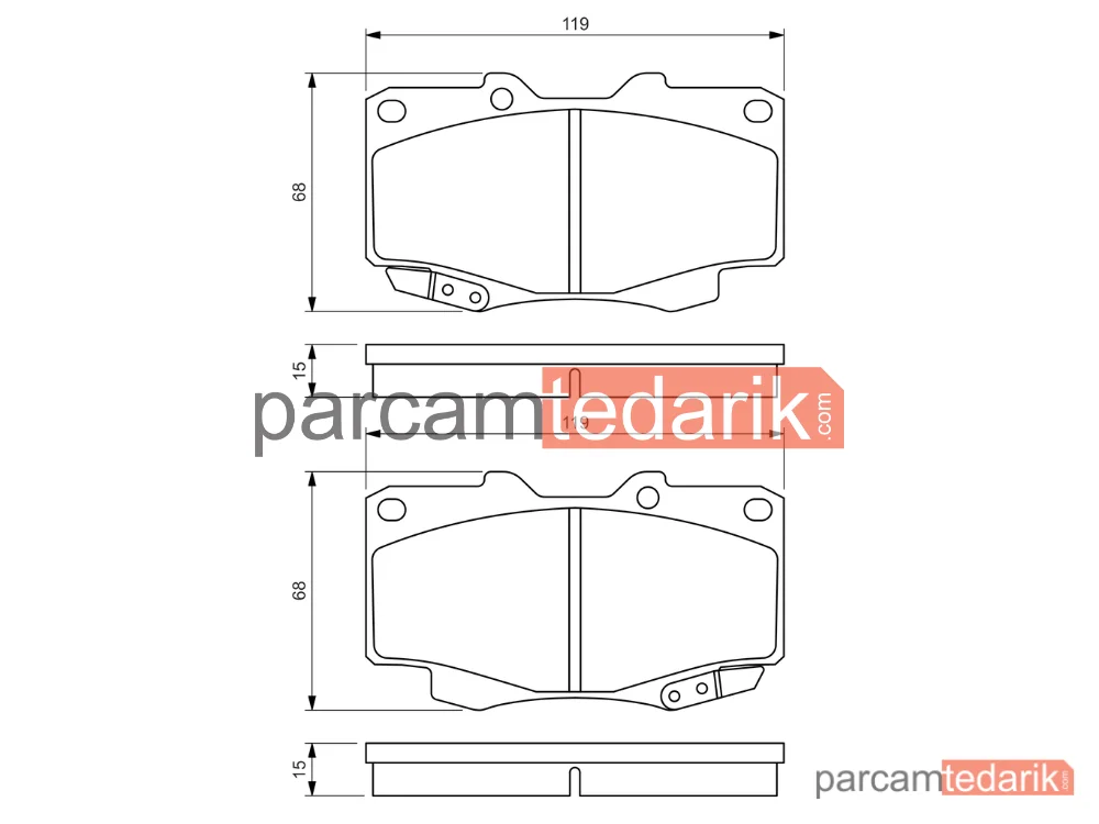 BOSCH 0986494497 | Fren Balatası — Toyota Hilux VII Pick-Up