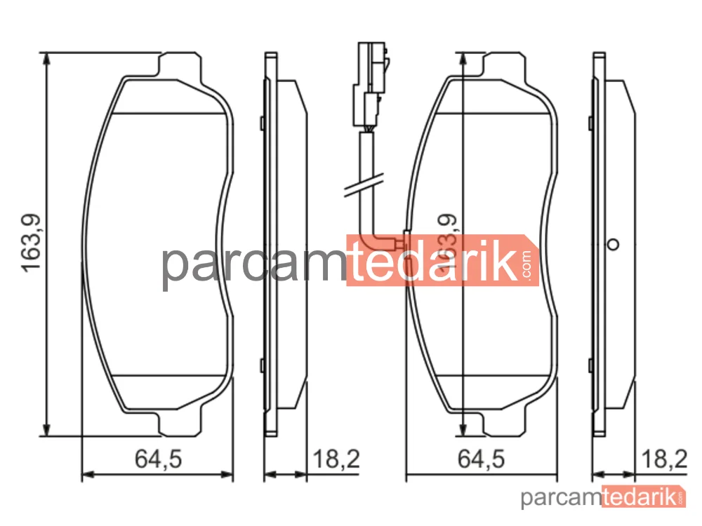 BOSCH 0986494498 | Fren Balatası (Ön) — Nissan NV400, Renault Master III, Opel Movano B