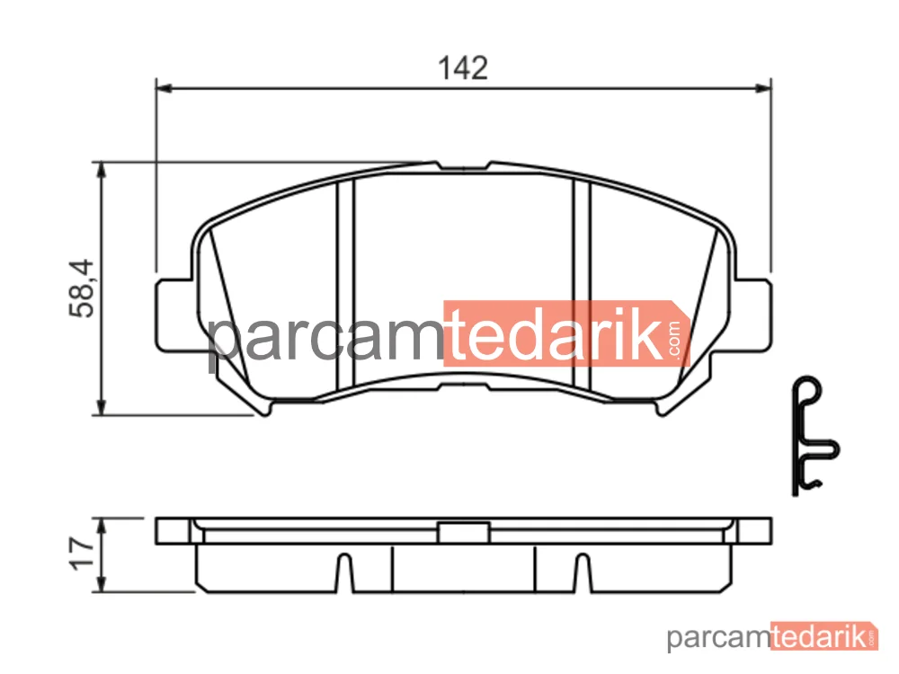 BOSCH 0986494501 | Fren Balatası — Nissan Qashqai I, Nissan X-Trail II, Nissan Juke