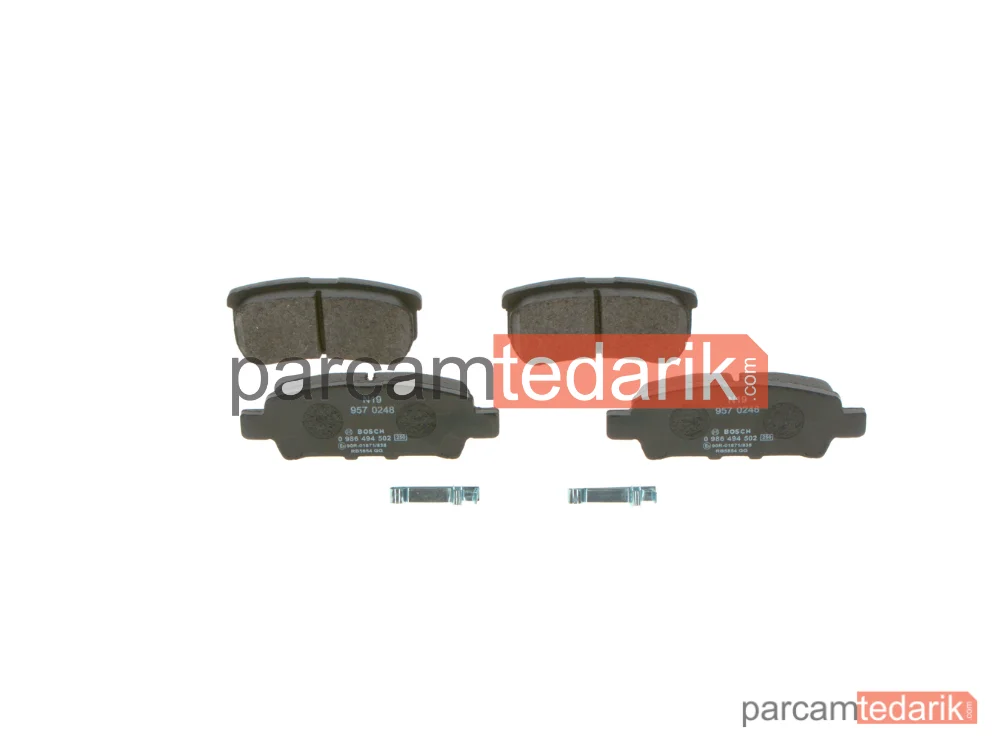 0986494502 | Fren Balatası (Arka) — Jeep Compass, Mitsubishi Lancer VIII, Dodge Caliber