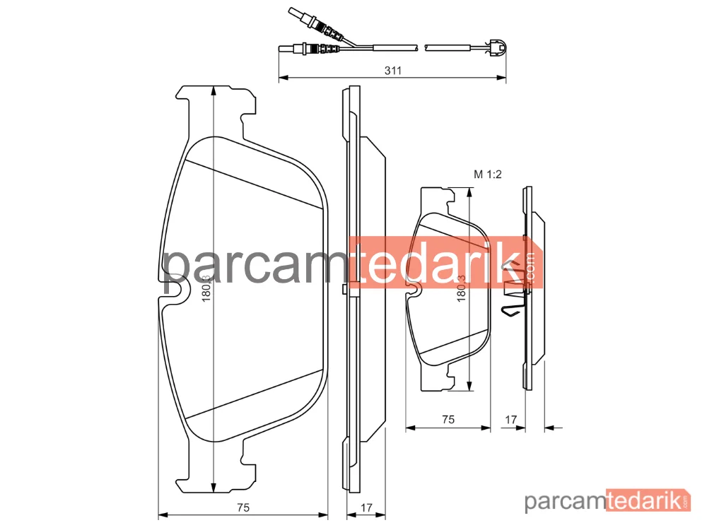 BOSCH 0986494526 | Fren Balatası (Ön) — Peugeot 508 I, Peugeot 508 SW I, DS 5