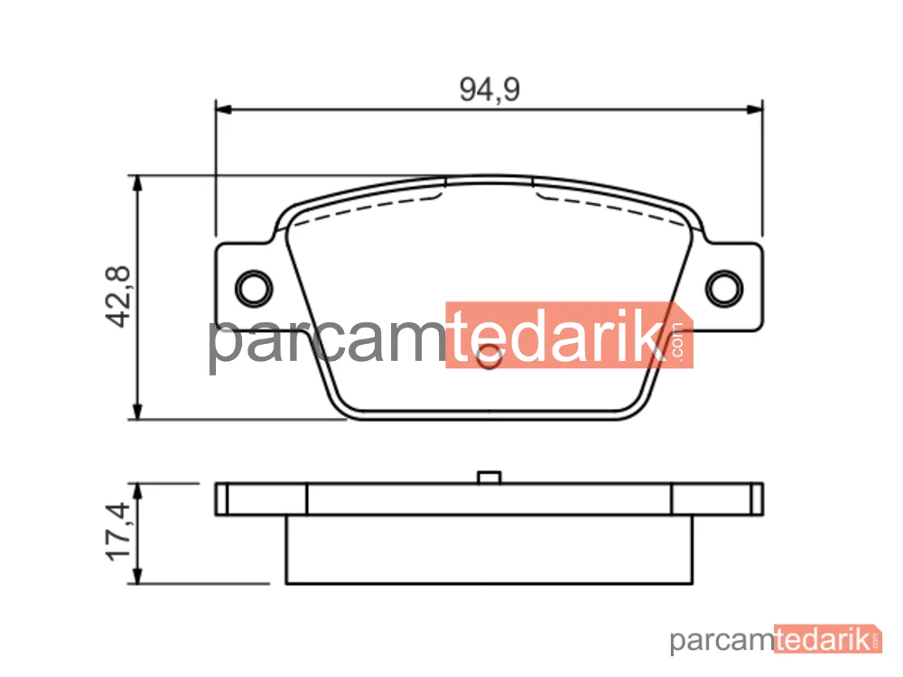 BOSCH 0986494536 | Fren Balatası (Arka) — Fiat Bravo II, Lancia Delta III