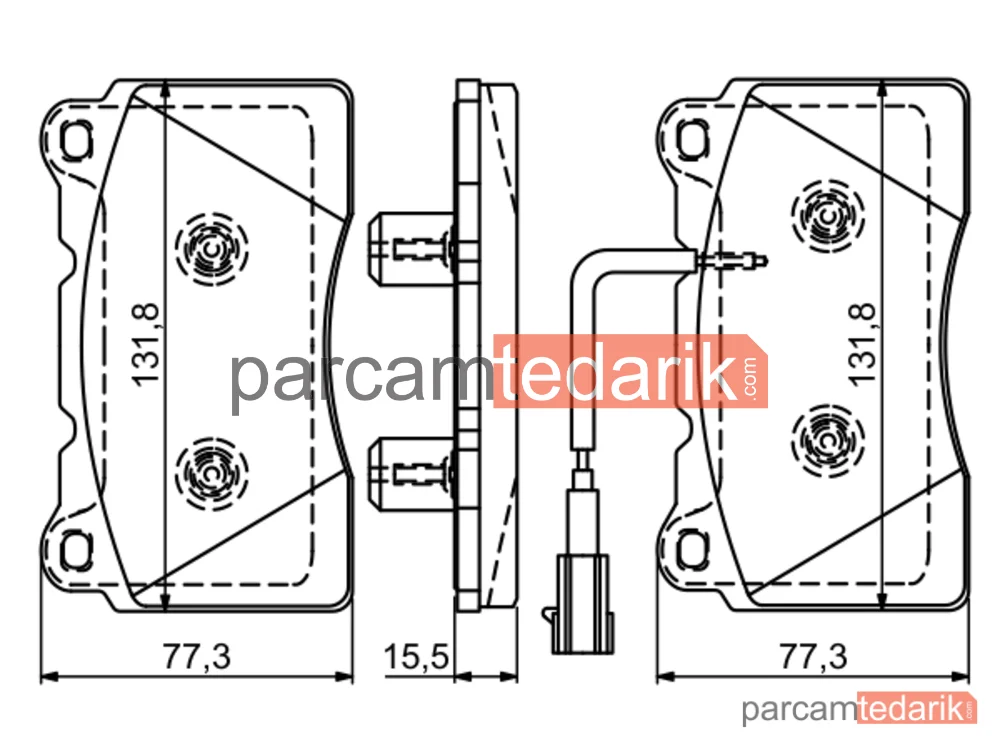 BOSCH 0986494539 | Fren Balatası (Ön) — Alfa Romeo Giulietta