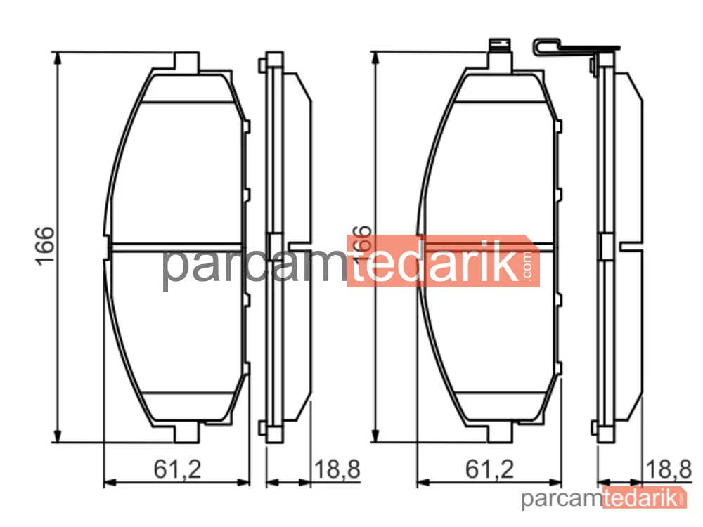 BOSCH 0986494560 | Fren Balatası (Ön)