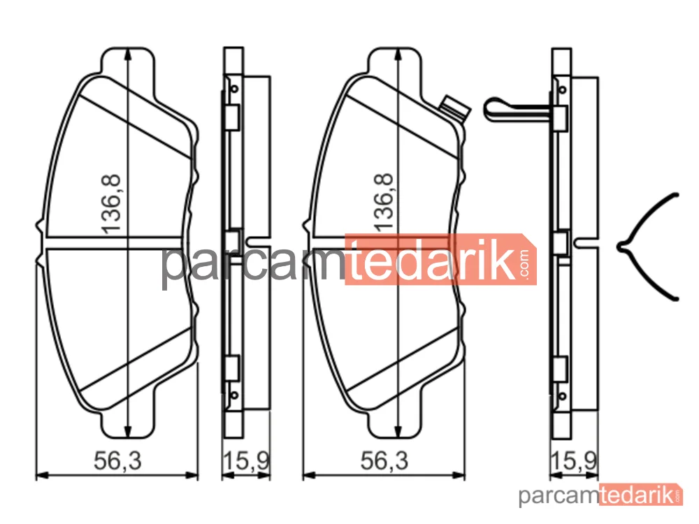 BOSCH 0986494562 | Fren Balatası (Ön) — Honda Jazz III, Honda Cr-Z, Honda Insight