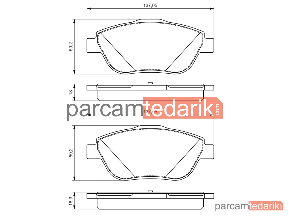 BOSCH 0986494564 | Fren Balatası — Opel Crossland X / Crossland, DS 3 / DS 3 Crossback, Opel Corsa F