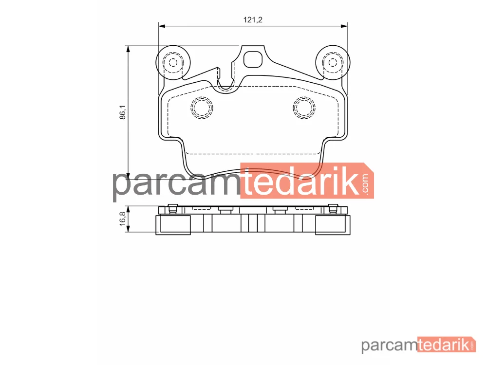 BOSCH 0986494567 | Fren Balatası (Ön) — Porsche 911, Porsche 911 Cabrio, Porsche 911 Targa Tavan