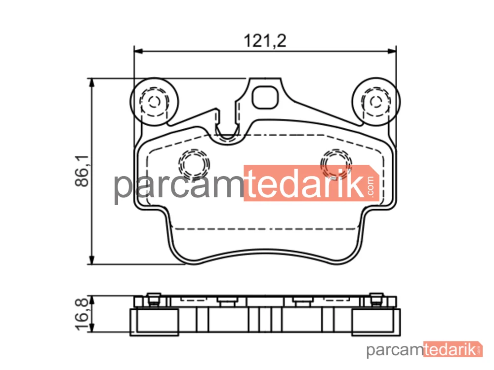BOSCH 0986494567 | Fren Balatası (Ön) — Porsche 911, Porsche 911 Cabrio, Porsche 911 Targa Tavan